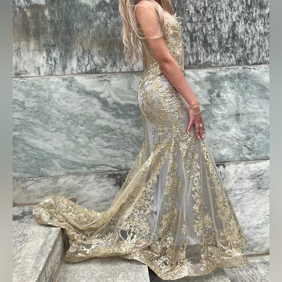 beautiful prom dress, corset top - Picture 2 of 5